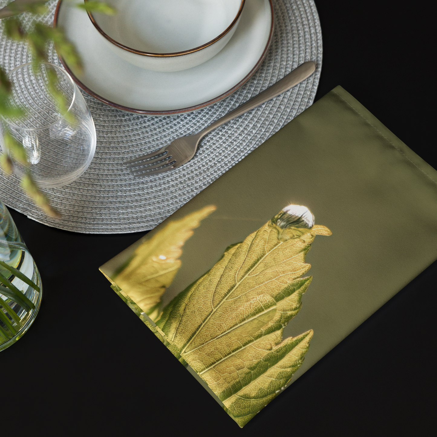 Spring rain - Cloth napkin set